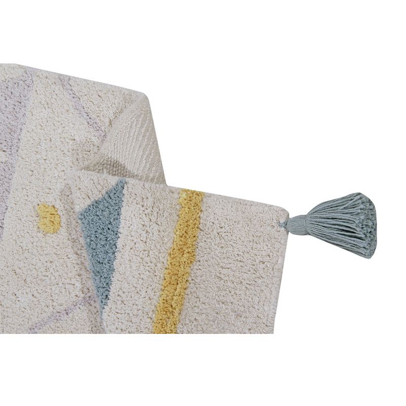 Lorena Canals  Baumwollteppich Azteca waschbar  Blau - Image 4
