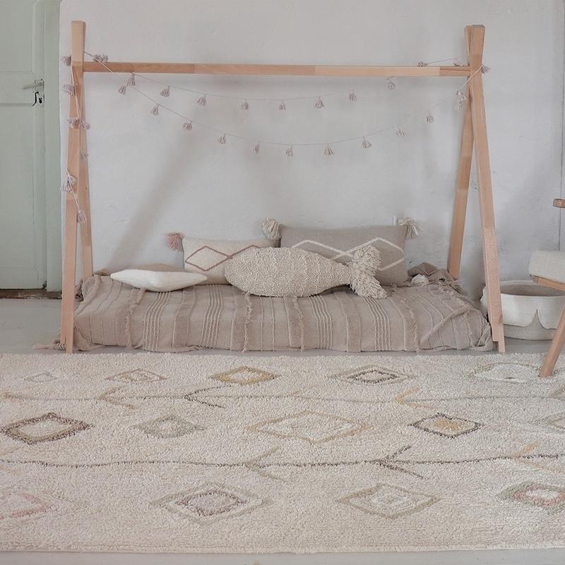 Lorena Canals  Baumwollteppich Kaarol Earth waschbar  Beige/Natur - Image 4