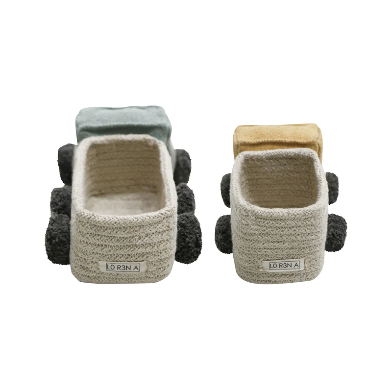Lorena Canals Mini Körbe 'Truck' 2er Set Vintage Blue/Honey - Image 5