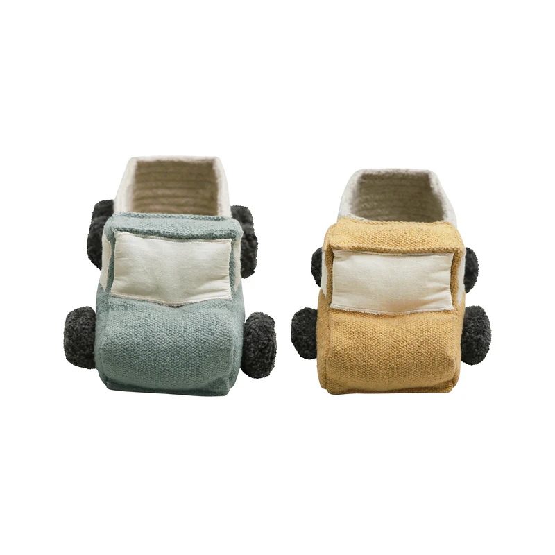 Lorena Canals Mini Körbe 'Truck' 2er Set Vintage Blue/Honey - Image 7