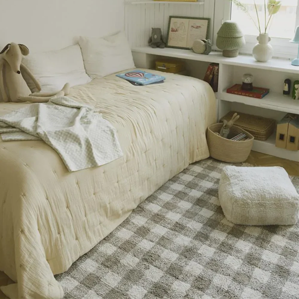 Lorena Canals Pouf 'Vichy' Ivory - Image 2