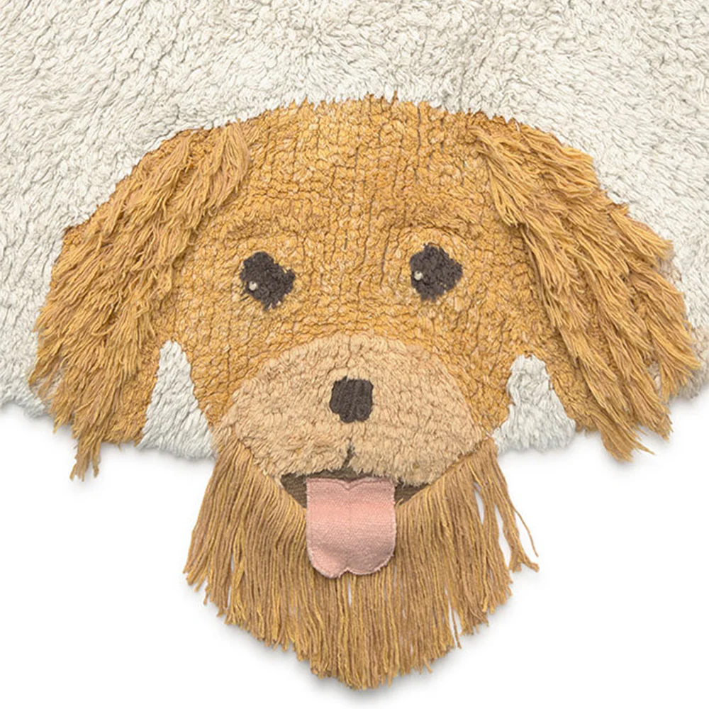 Lorena Canals waschbarer Baumwollteppich 'Dogs' Natural - Image 7