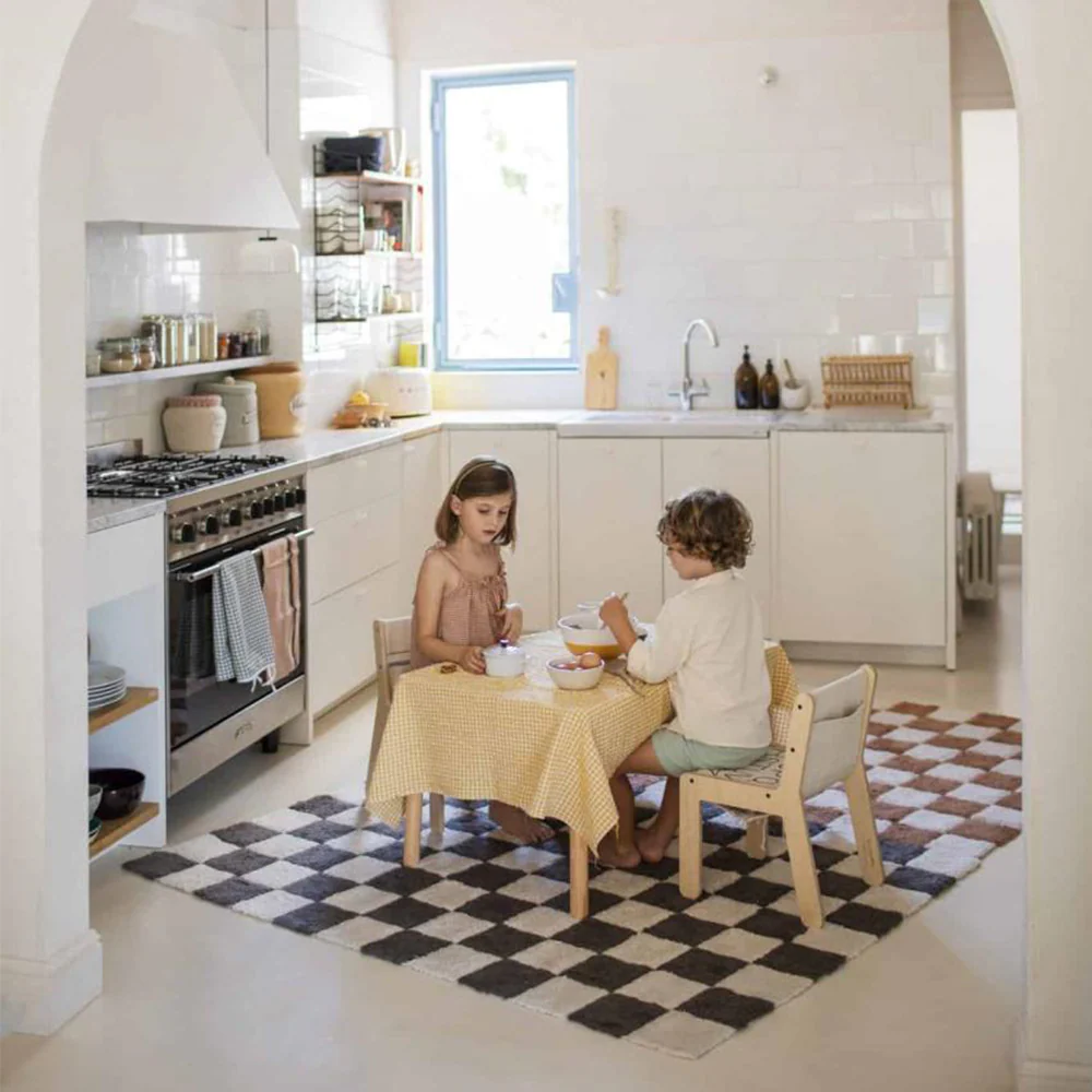 Lorena Canals waschbarer Baumwollteppich 'Kitchen Tiles' Grey - Image 2