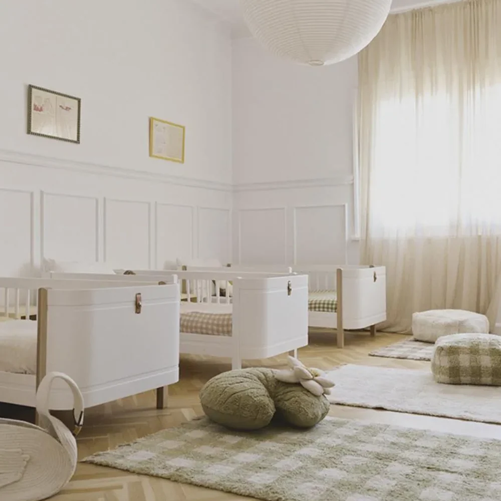 Lorena Canals waschbarer Baumwollteppich 'Vichy' Matcha - Image 3
