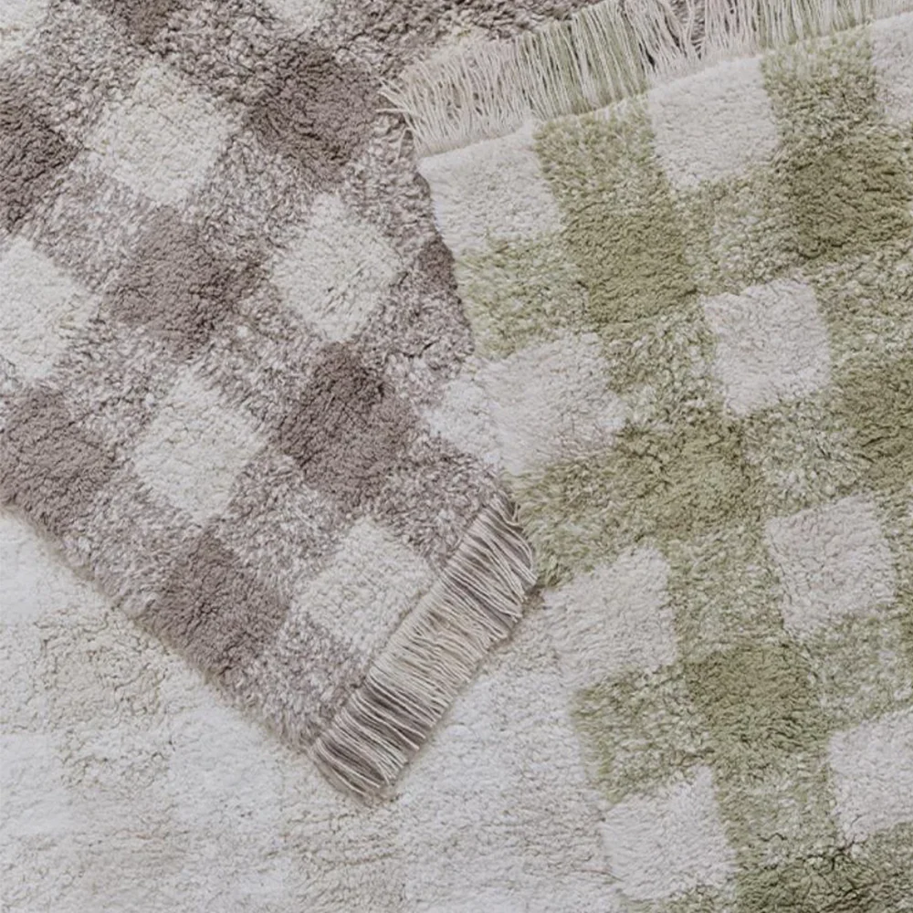 Lorena Canals waschbarer Baumwollteppich 'Vichy' Matcha - Image 5