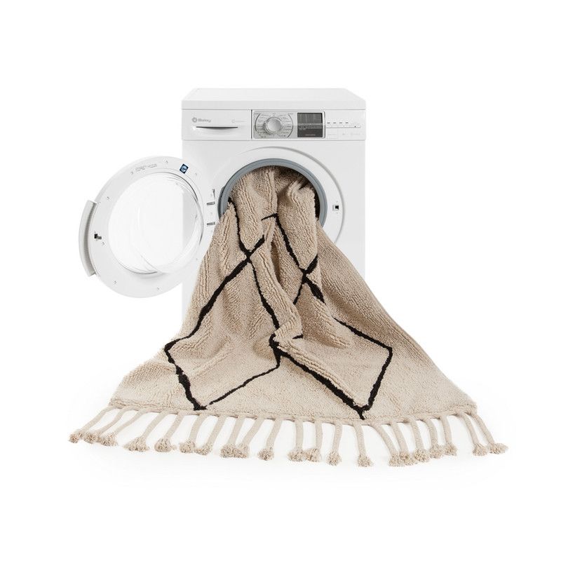 Lorena Canals  Baumwollteppich Berber waschbar  Beige - Image 5