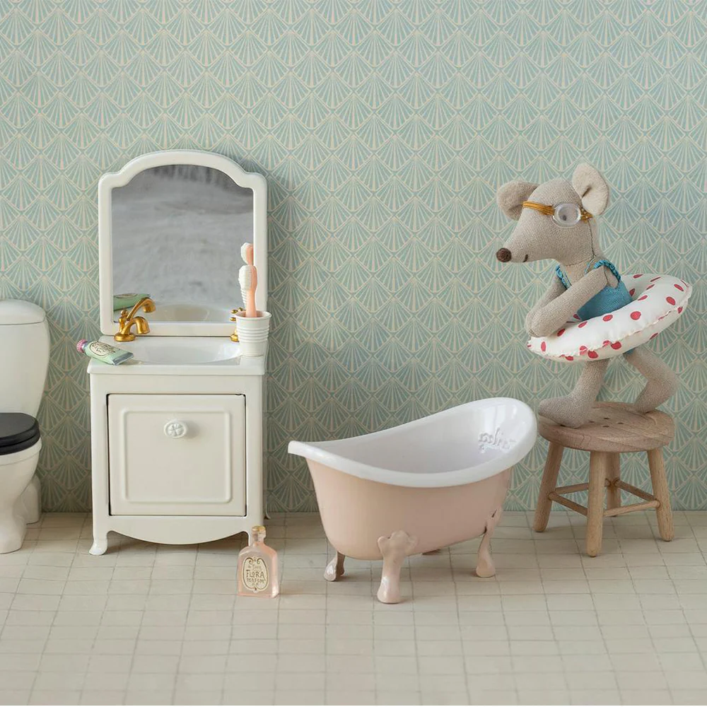 Maileg Badewanne Maus Rosa - Image 2