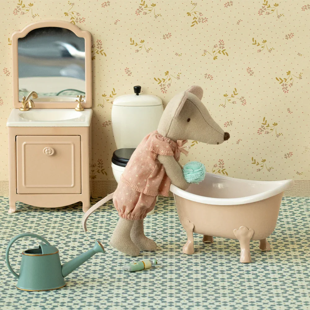 Maileg Badewanne Maus Rosa - Image 4