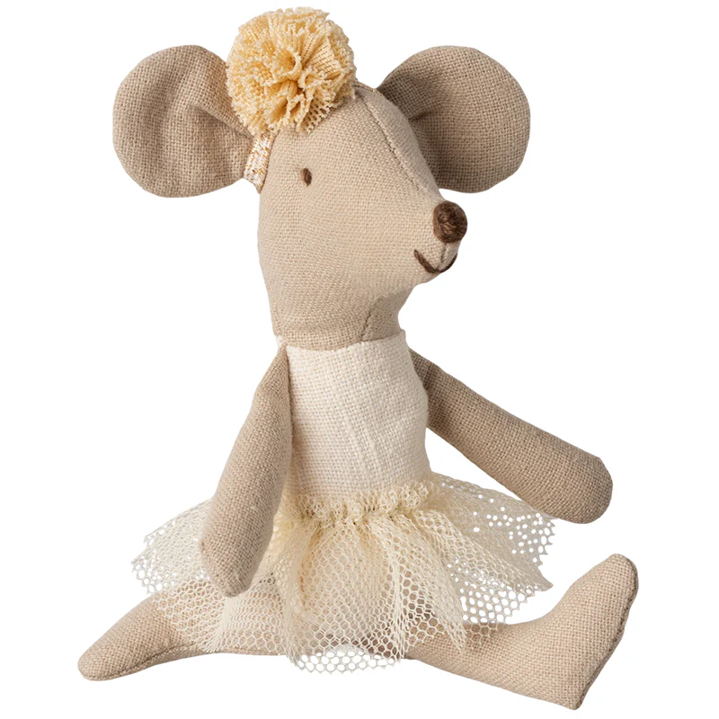 Maileg Ballerina Maus Kleine Schwester Off White - Image 3