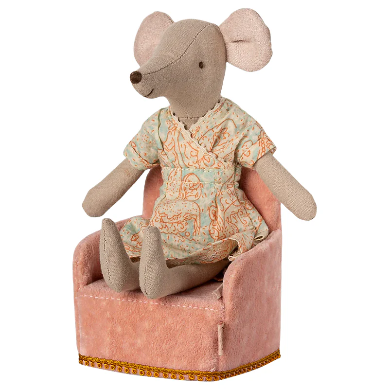 Maileg Faltbarer Sessel 'Maus' Rose - Image 2