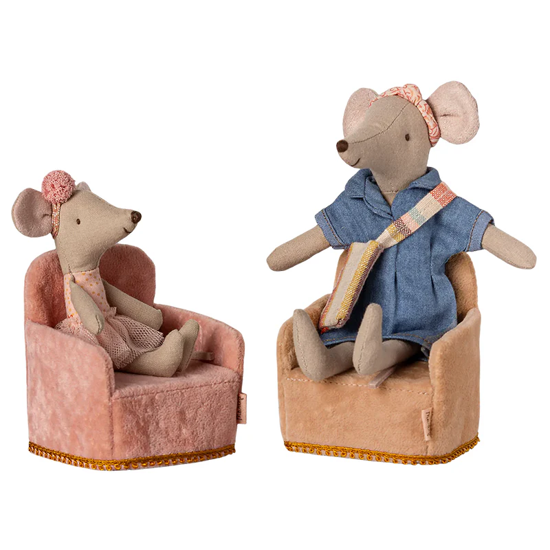 Maileg Faltbarer Sessel 'Maus' Rose - Image 3