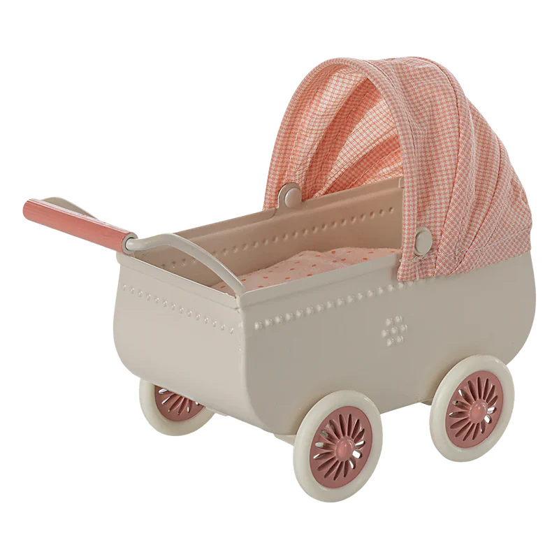 Maileg  Kinderwagen 'Maus'  Coral - Image 2