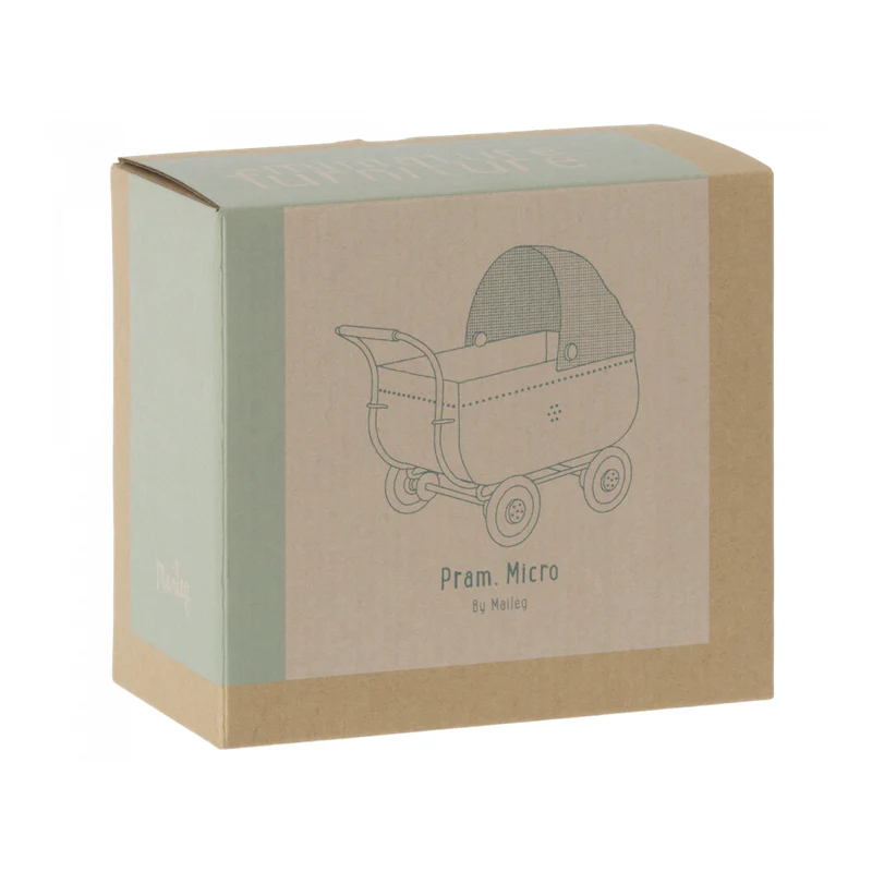 Maileg  Kinderwagen 'Mikro'  Blau - Image 2