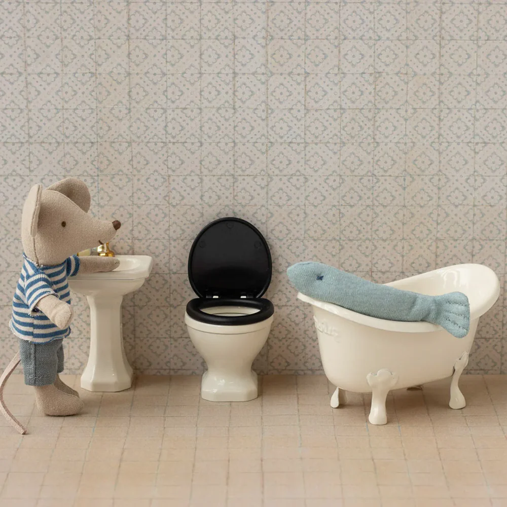 Maileg Toilette 'Maus' Off White - Image 2