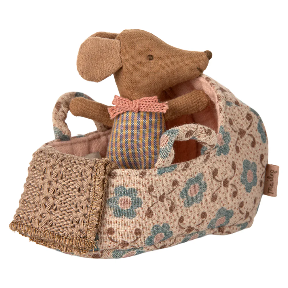 Maileg  Tragekorb für Babymaus Rose - Image 3
