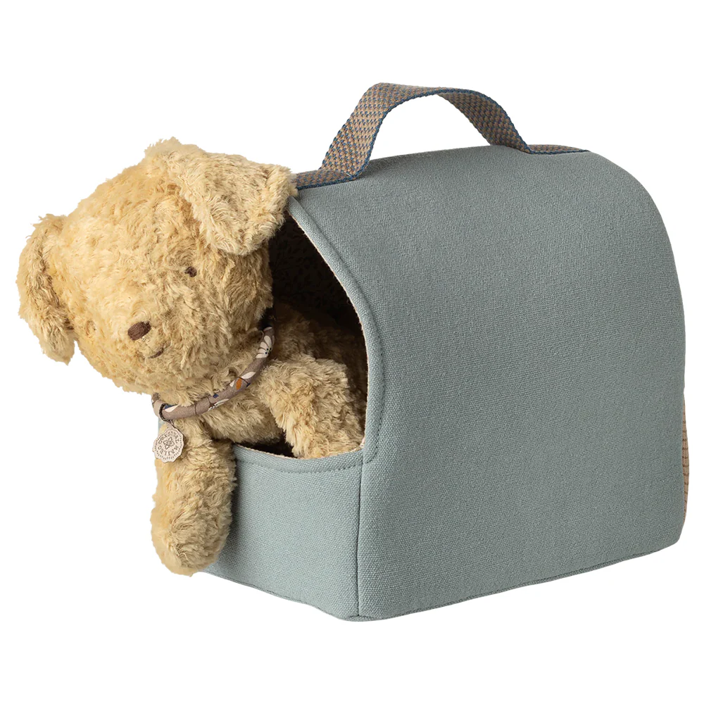 Maileg  Transporttasche für Haustiere Dusty Blue - Image 3