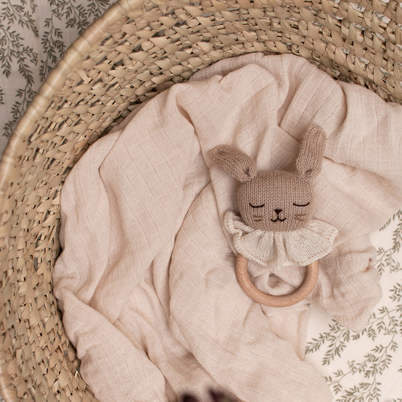 Main Sauvage  Baby Beissring 'Bunny' Sand - Image 2