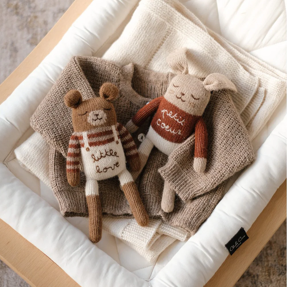 Main Sauvage  Strickkuscheltier 'Teddy' Little Love - Image 3