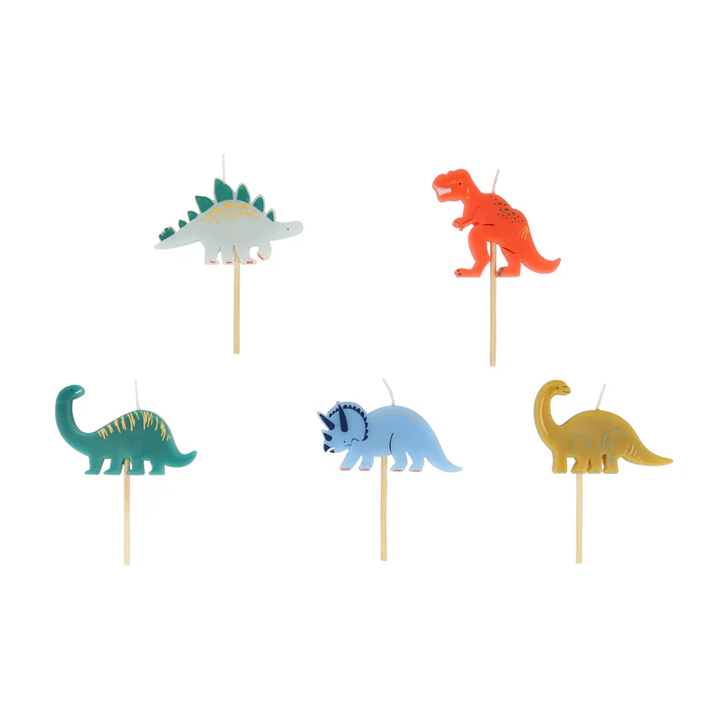 Meri Meri Kuchen Kerzen  Dinosaur Kingdom - Image 3