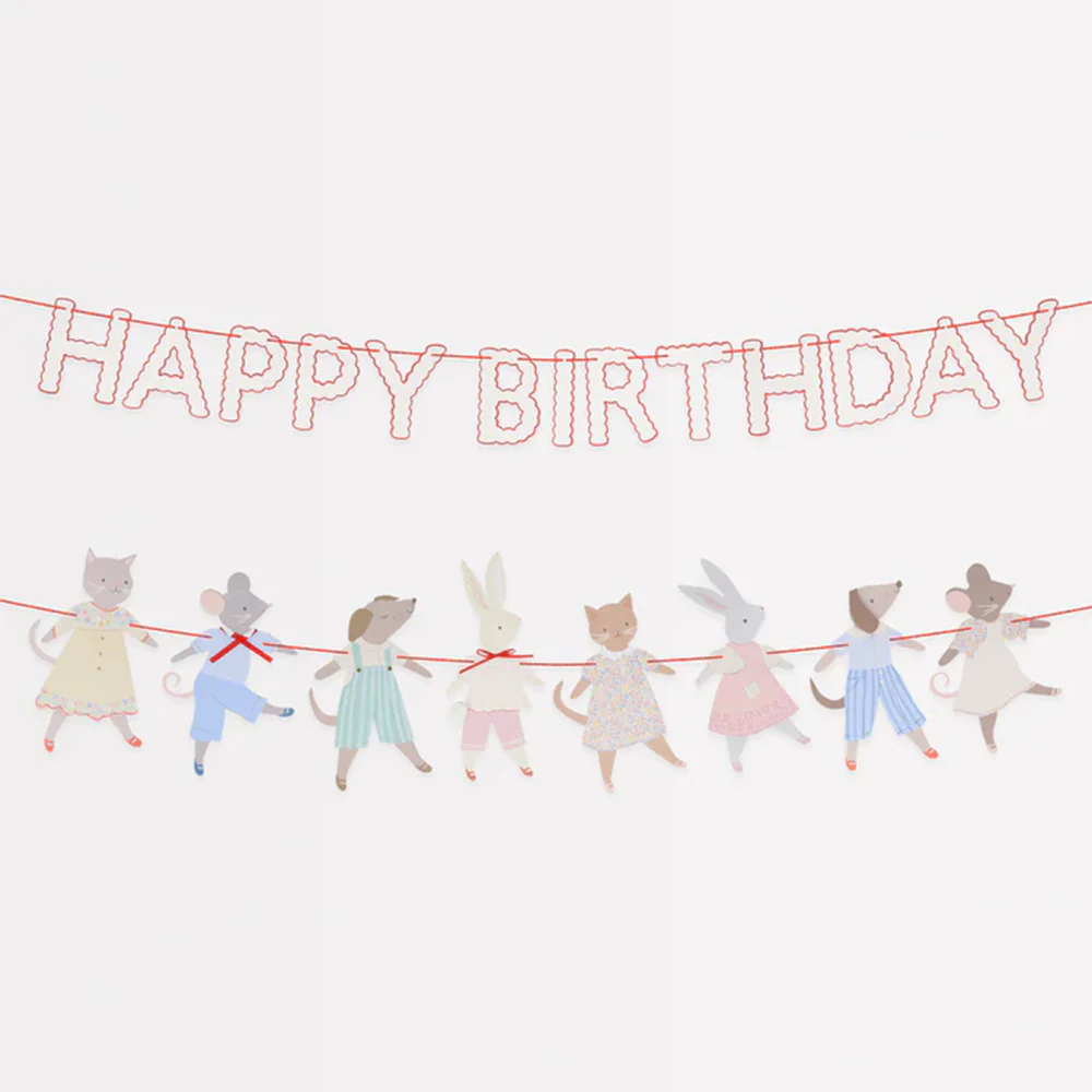 Meri Meri Party Wimpelkette Animal Friends - Image 3