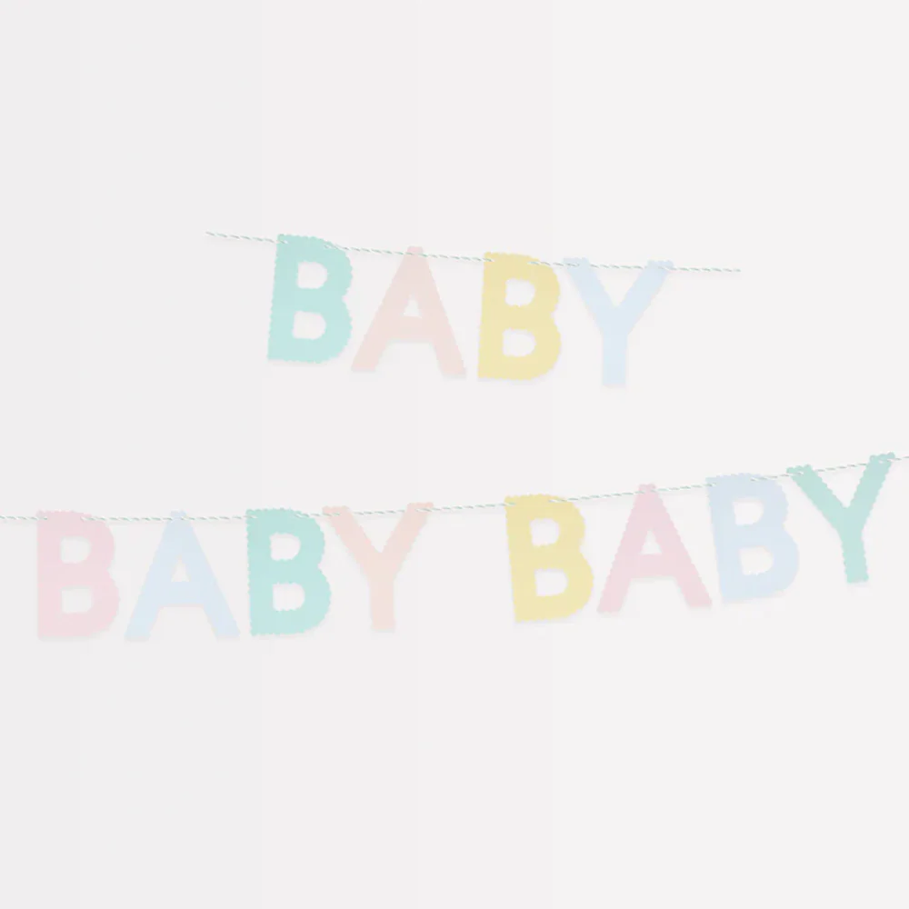 Meri Meri Party Wimpelkette 'Baby' Scallop - Image 3