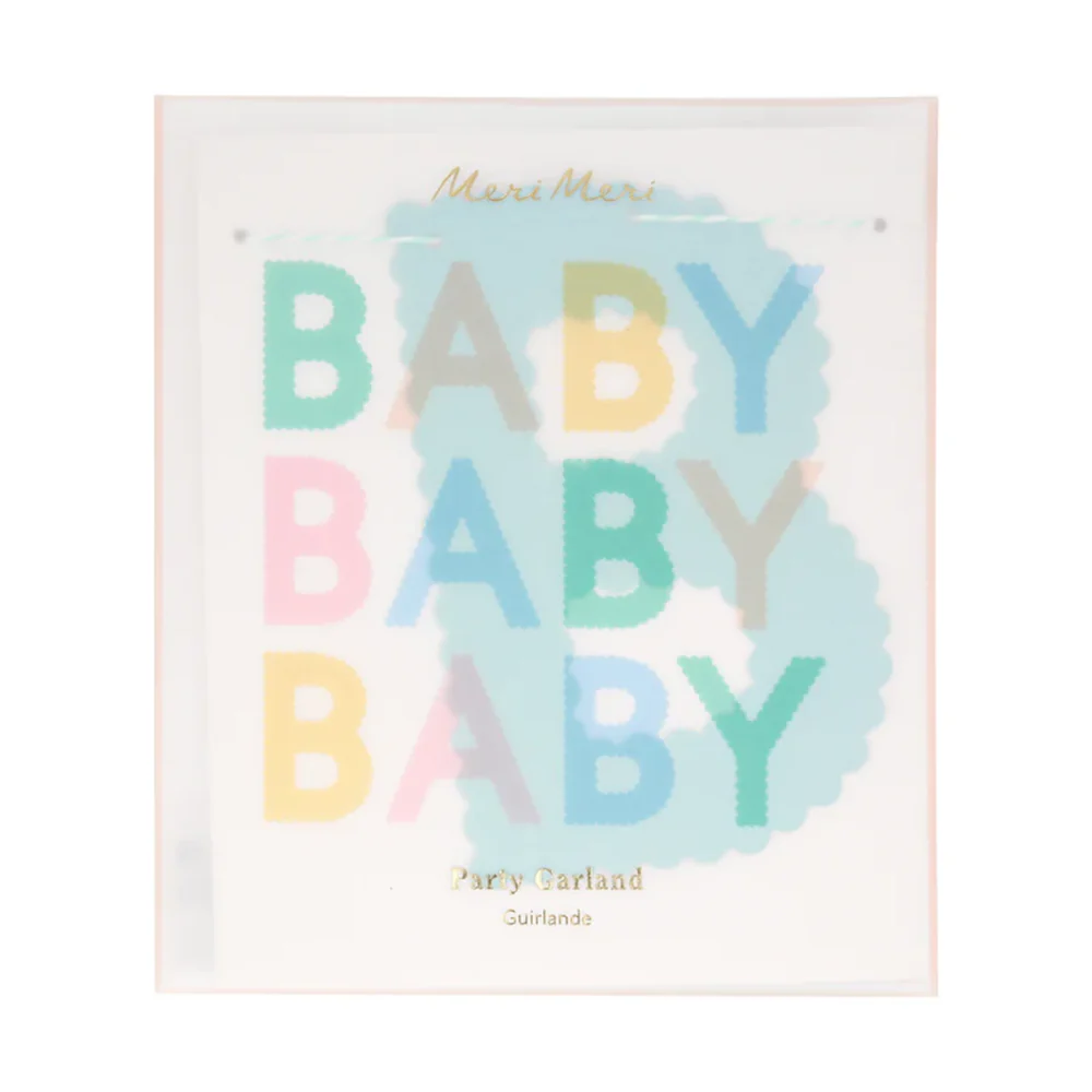 Meri Meri Party Wimpelkette 'Baby' Scallop - Image 4