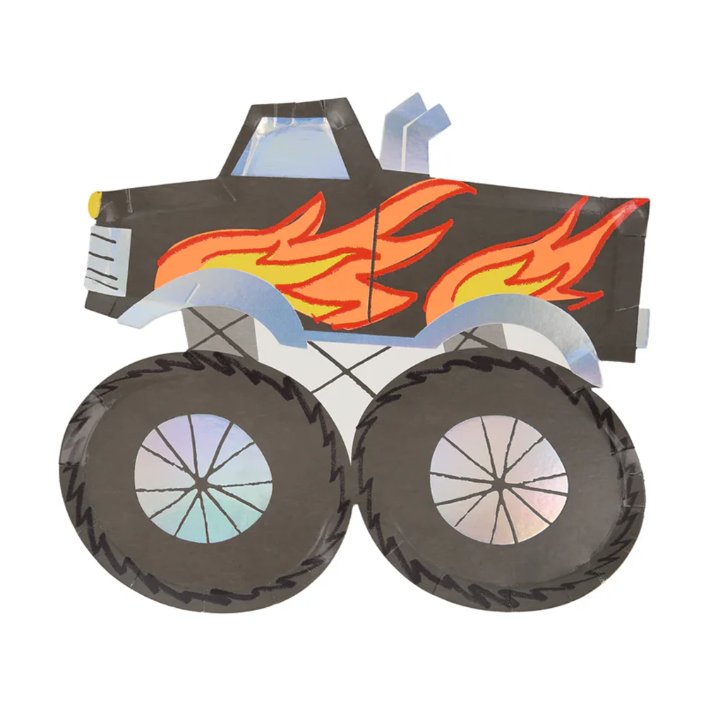 Meri Meri Partyteller Monstertruck - Image 3