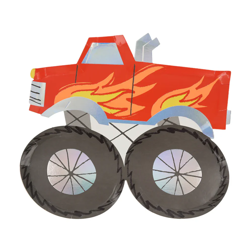 Meri Meri Partyteller Monstertruck - Image 5