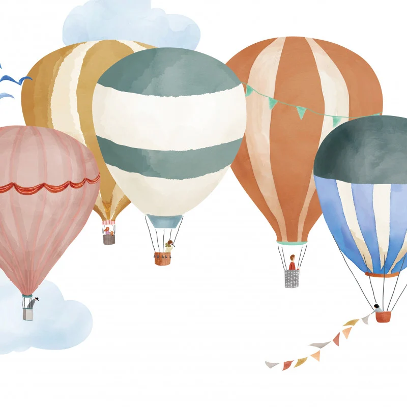 MIMI`lou  Wandsticker 'MONTGOLFIÈRES AQUARELLE'  Heissluftballon - Image 3