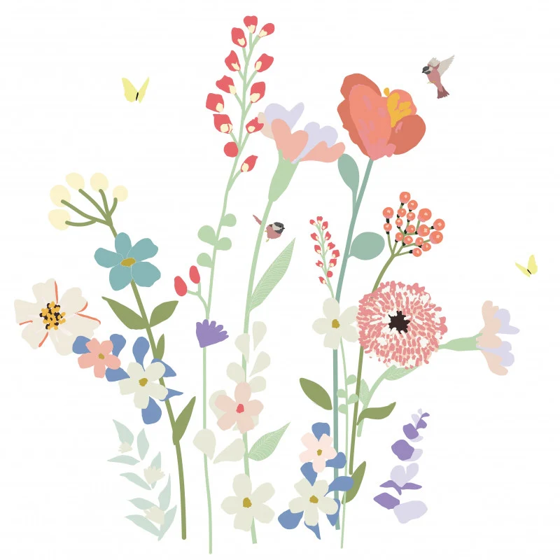 MIMI`lou  Wandsticker Big 'FELDBLUMEN'  Bunt - Image 3
