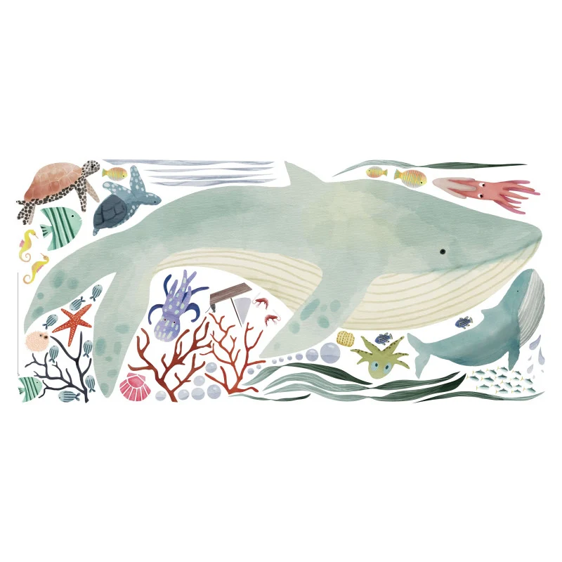 MIMI`lou  Wandsticker Big 'L'OCEAN'  Bunt - Image 2
