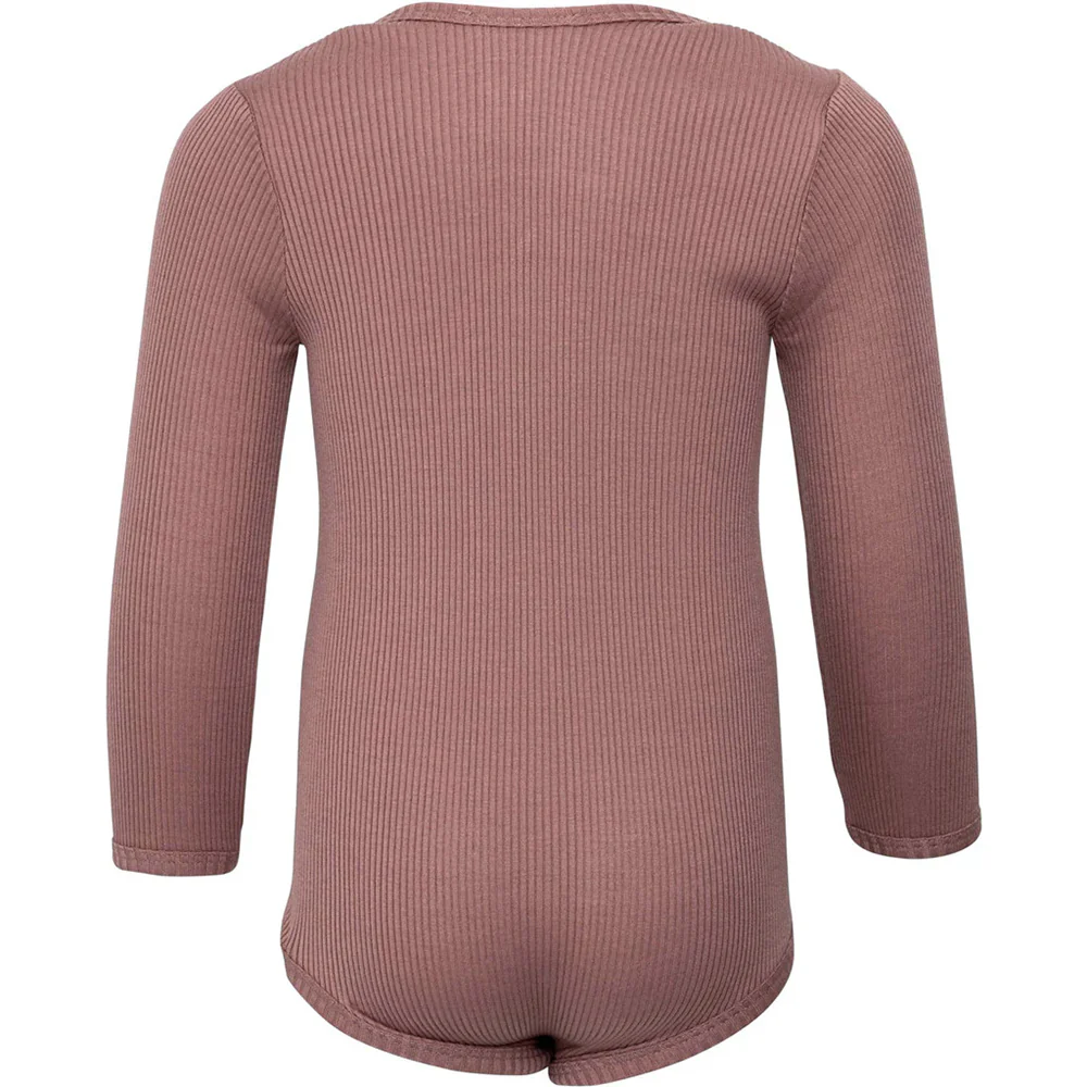 Minimalisma  Body Langarm aus Seide/Baumwolle 'Bono' Antique Rose - Image 3