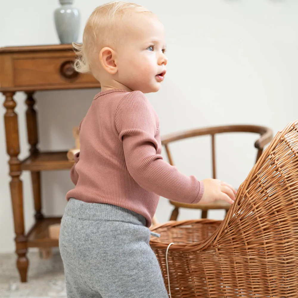 Minimalisma  Body Langarm aus Seide/Baumwolle 'Bono' Antique Rose - Image 4