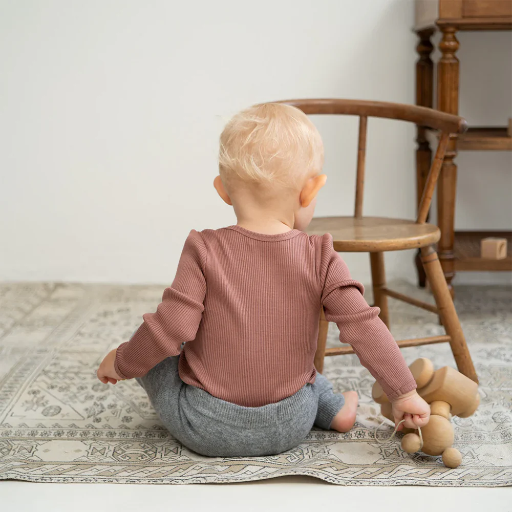 Minimalisma  Body Langarm aus Seide/Baumwolle 'Bono' Antique Rose - Image 5