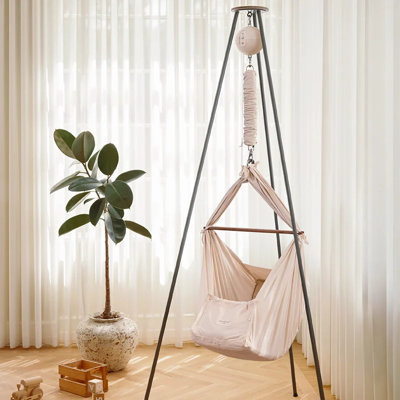 Moonboon Classic Bundle Connect Federwiege Dunkelgrau/Nature - Image 2