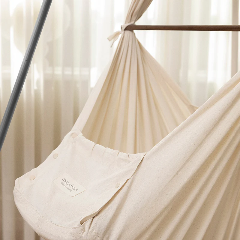 Moonboon Classic Bundle Connect Federwiege Dunkelgrau/Nature - Image 3