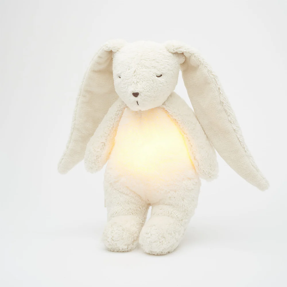 Moonie Kuscheltier Hase mit Licht 'Organic Humming Bunny' Polar - Image 3