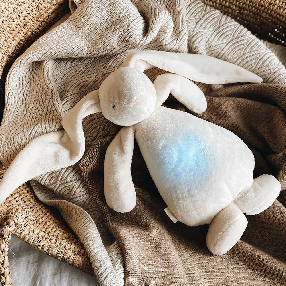 Moonie Kuscheltier Hase mit Licht 'Organic Humming Bunny' Polar - Image 8