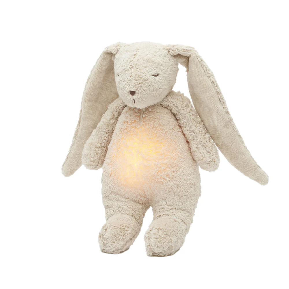 Moonie Kuscheltier Hase mit Licht 'Organic Humming Bunny' Sand - Image 3