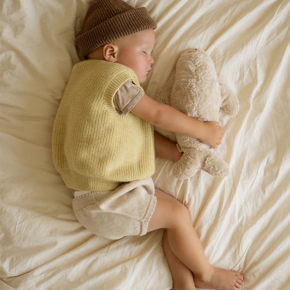 Moonie Kuscheltier Robbe mit Licht 'Organic Humming Seal' Sand - Image 2