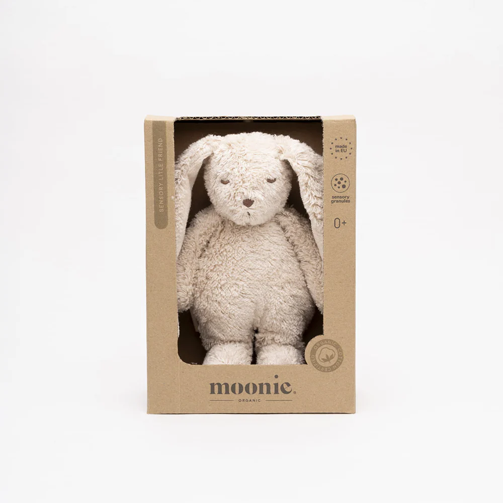 Moonie Kuscheltier Hase 'Sensory' Klein Sand - Image 2