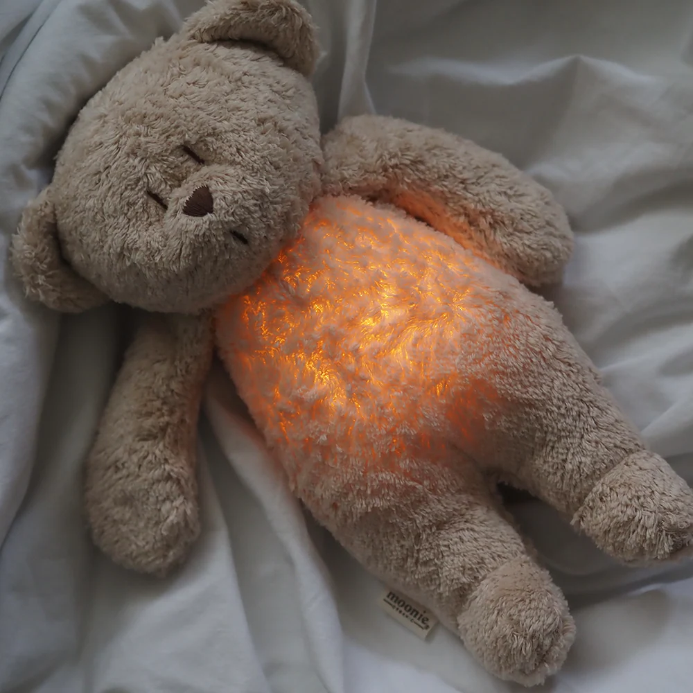 Moonie Teddybär mit Licht 'Organic Humming Bear' Sand - Image 6