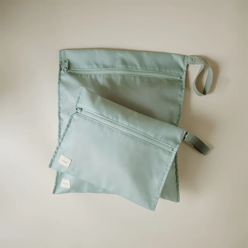 Mushie 2er Set Wet Bag Roman Green - Image 3