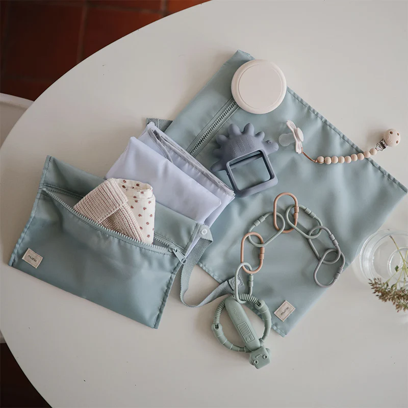 Mushie 2er Set Wet Bag Roman Green - Image 5