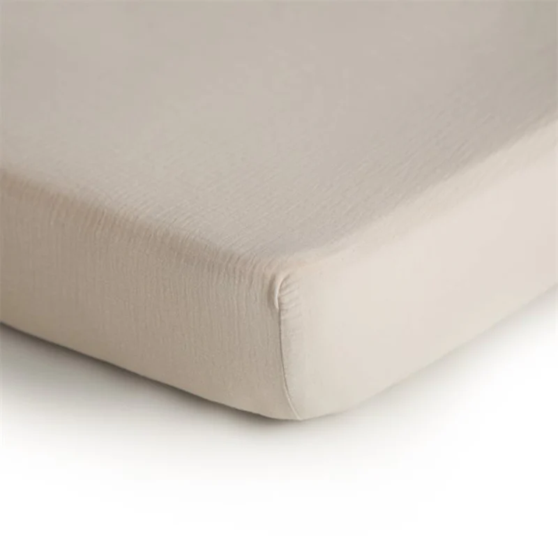 Mushie Baby Fixleintuch 40 x 100 cm Small Fog - Image 2