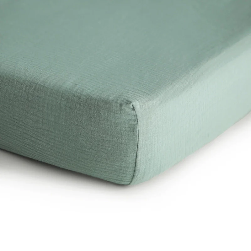 Mushie  Fixleintuch 71 x 132 cm  Roman Green - Image 3