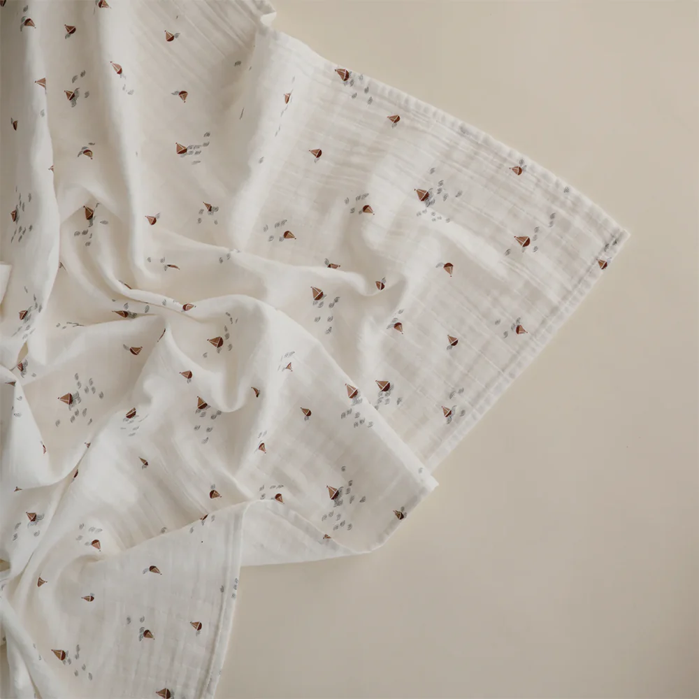 Mushie  Musselin Swaddle  Boats - Image 3