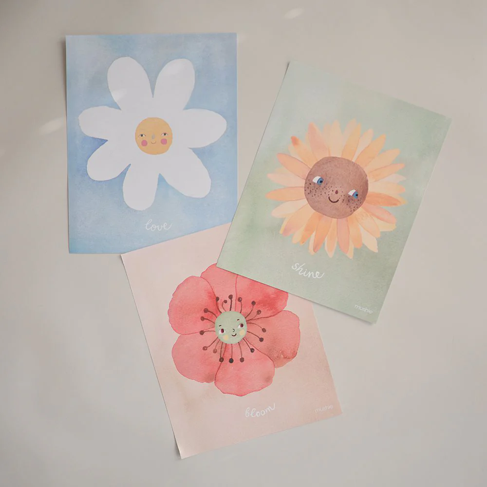Mushie  Poster 3er-Set Floral - Image 2