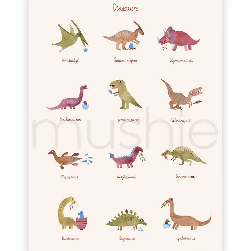 Mushie  Poster 50 x 70 cm  Dinosaurs - Image 2