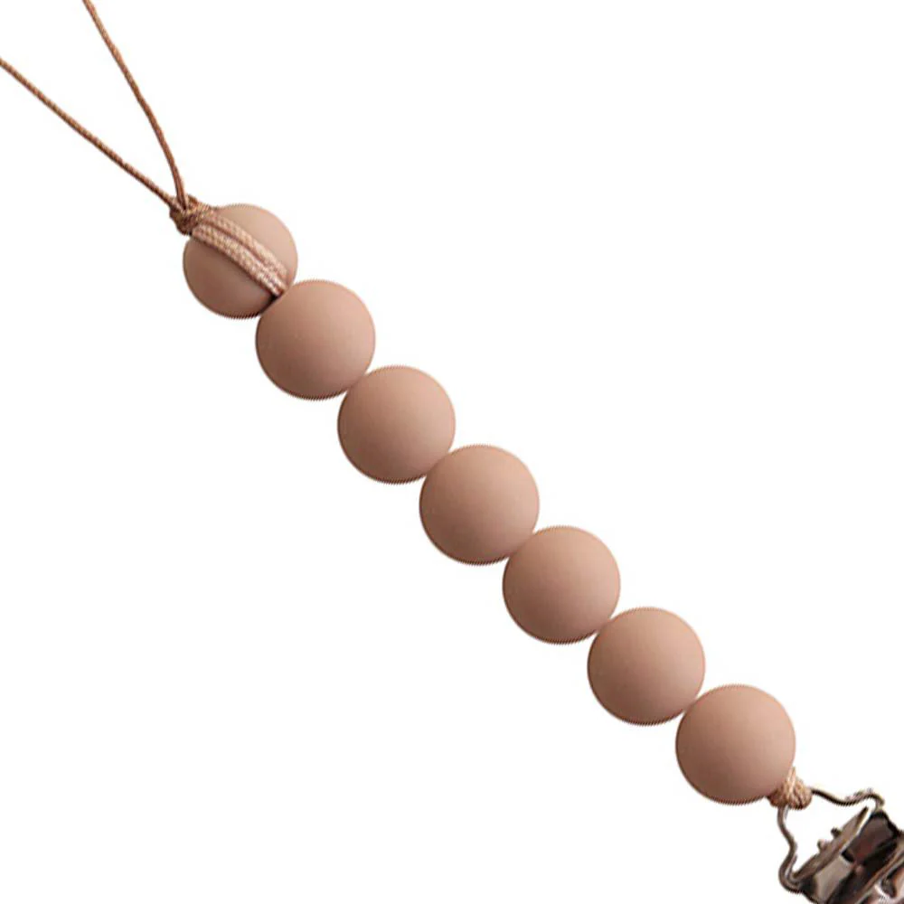 Mushie Schnullerkette 'Halo' Pale Taupe - Image 3